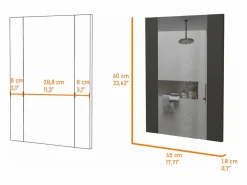 Hot Espejo de Baño Madrid con forma rectangular Accesorios De Cuarto De Baño|Espejo De Cuarto De Baño