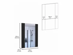 Hot Espejo de Baño Madrid con forma rectangular Accesorios De Cuarto De Baño|Espejo De Cuarto De Baño