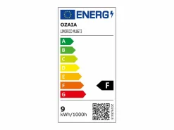 Outlet OZAIA Espejo de baño rectangular iluminado LIMORICO 50x80 cm Negro