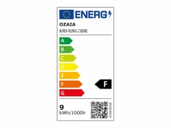 OZAIA Espejo de baño redondo iluminado negro con Luces LED, L80 x A80 cm, NUMEA