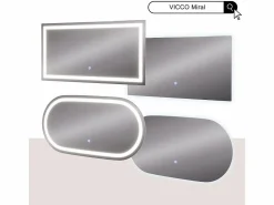 Hot Vicco Espejo de baño vidrio 100x50x2.8 miral Transparente