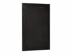 New Espejo de baño 50x70x2,5 cm madera maciza de mango y cristal Negro