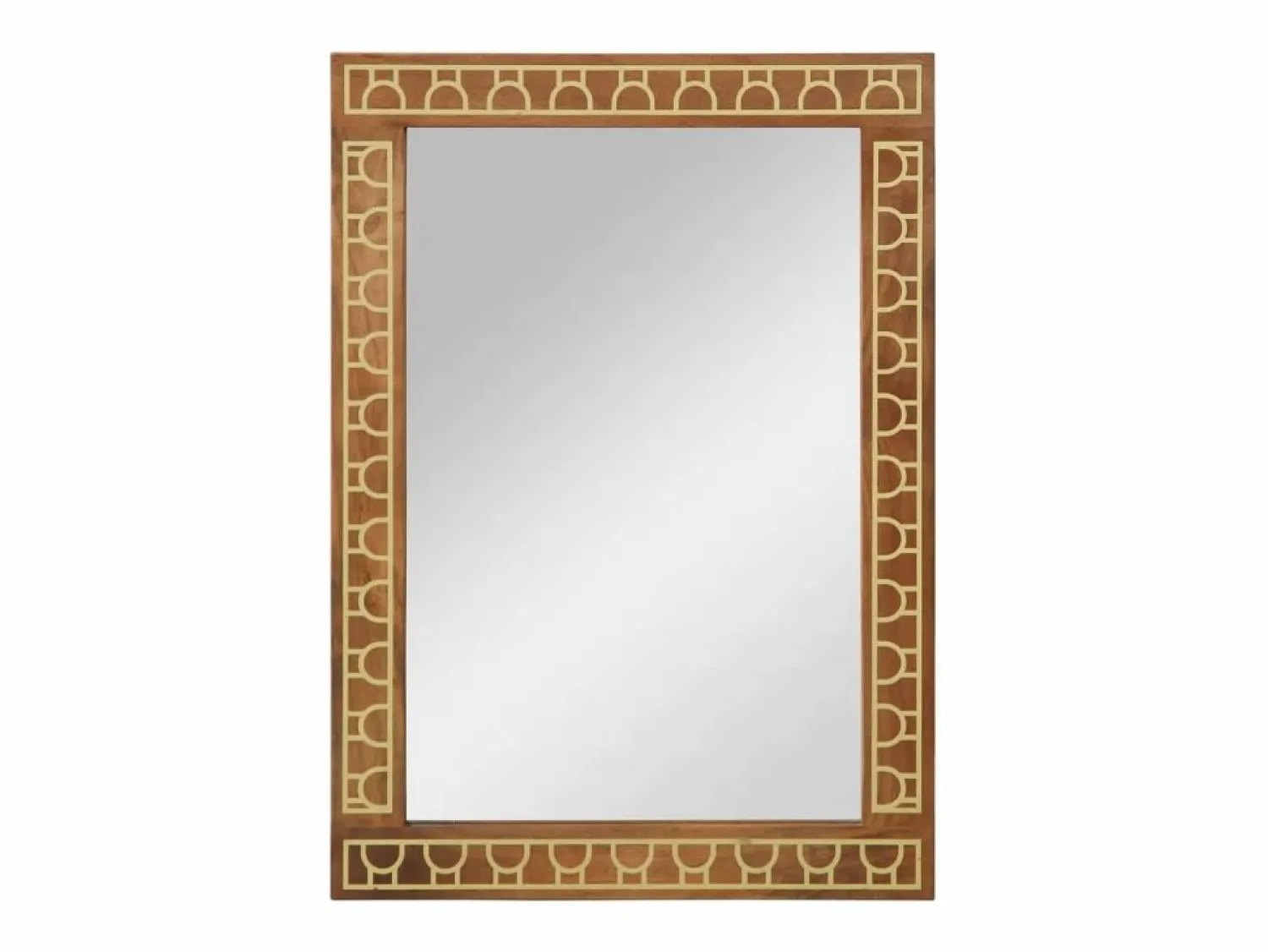Espejo de baño 50x70x2,5 cm madera maciza de mango y cristal Accesorios De Cuarto De Baño|Espejo De Cuarto De Baño