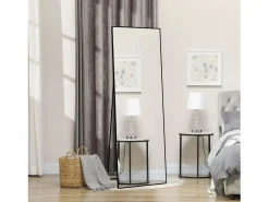 Sale Espejo de cuerpo entero irrompible de 63 x 173 cm, de pie o para colgar en la pared, espejo de suelo grande, Espejo