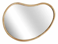 Online Espejo de madera de abeto decorativo de pared, 95cm natural Accesorios De Cuarto De Baño|Espejo De Cuarto De Baño