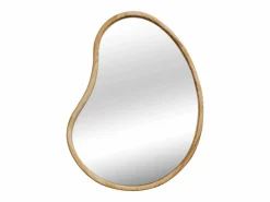 Hot Sweeek Espejo de madera de abeto decorativo de pared, 85cm natural Color natural claro