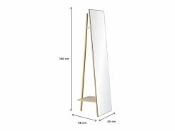 Outlet Espejo de madera perchero L45 x H160 cm LIAM Burro Para Ropa
