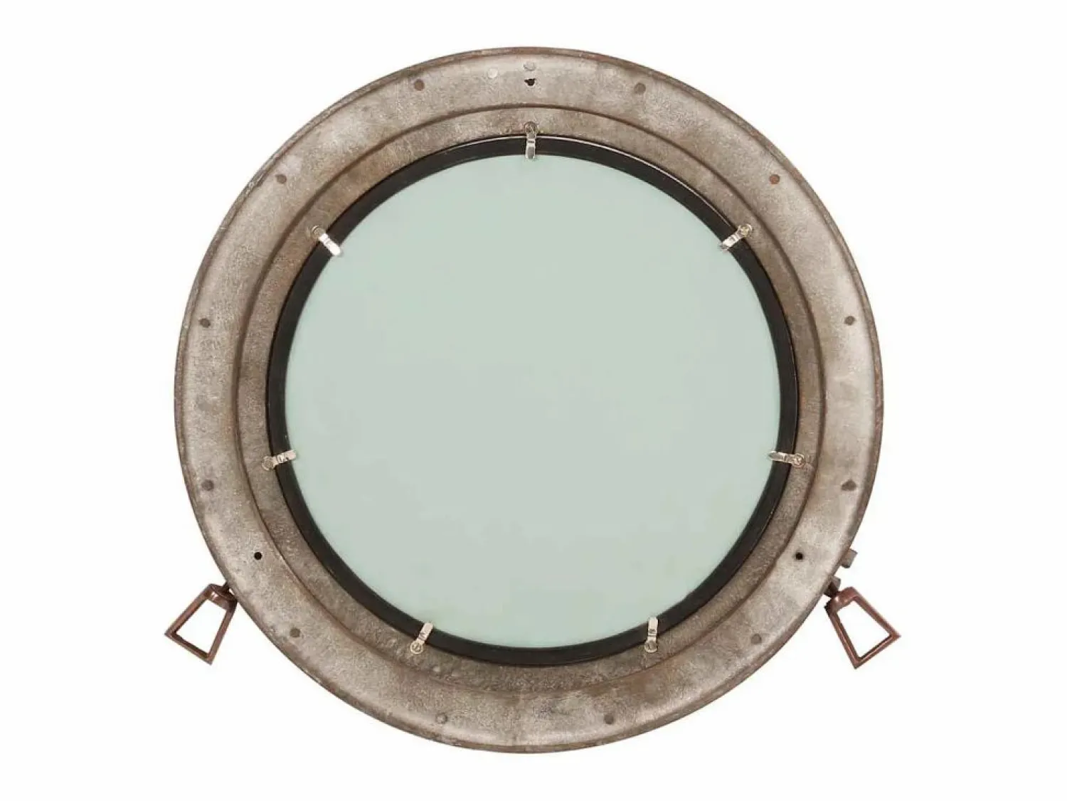 Espejo de pared con forma de ojo de buey Ø50 cm aluminio y cristal