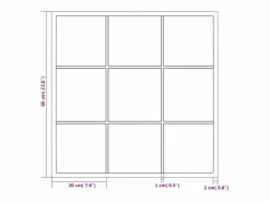 Discount Espejo de pared de metal 60x60 cm Espejo De Pared