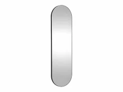 Hot OZAIA Espejo de pared ovalado de metal - Ancho 40 x Alt. 140 cm - - ONIKAL. Negro