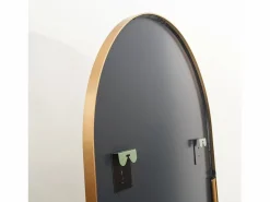 Espejo de pie - Marco de metal - 180 x 80 cm - Arqueado - Para salón o vestidor -