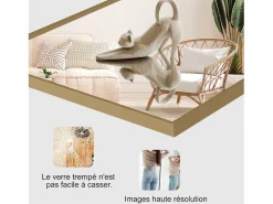 Discount Espejo de pie 164 x 54 cm - espejo autoportante, se puede colgar o apoyar en la pared - espejo de pie grande - Espejo