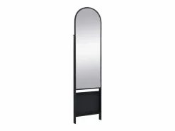 Best Espejo de pie con 2 estantes - Metal - Ancho 46 x Prof. 41 x Alt. 172 cm - - LIVIO Espejo