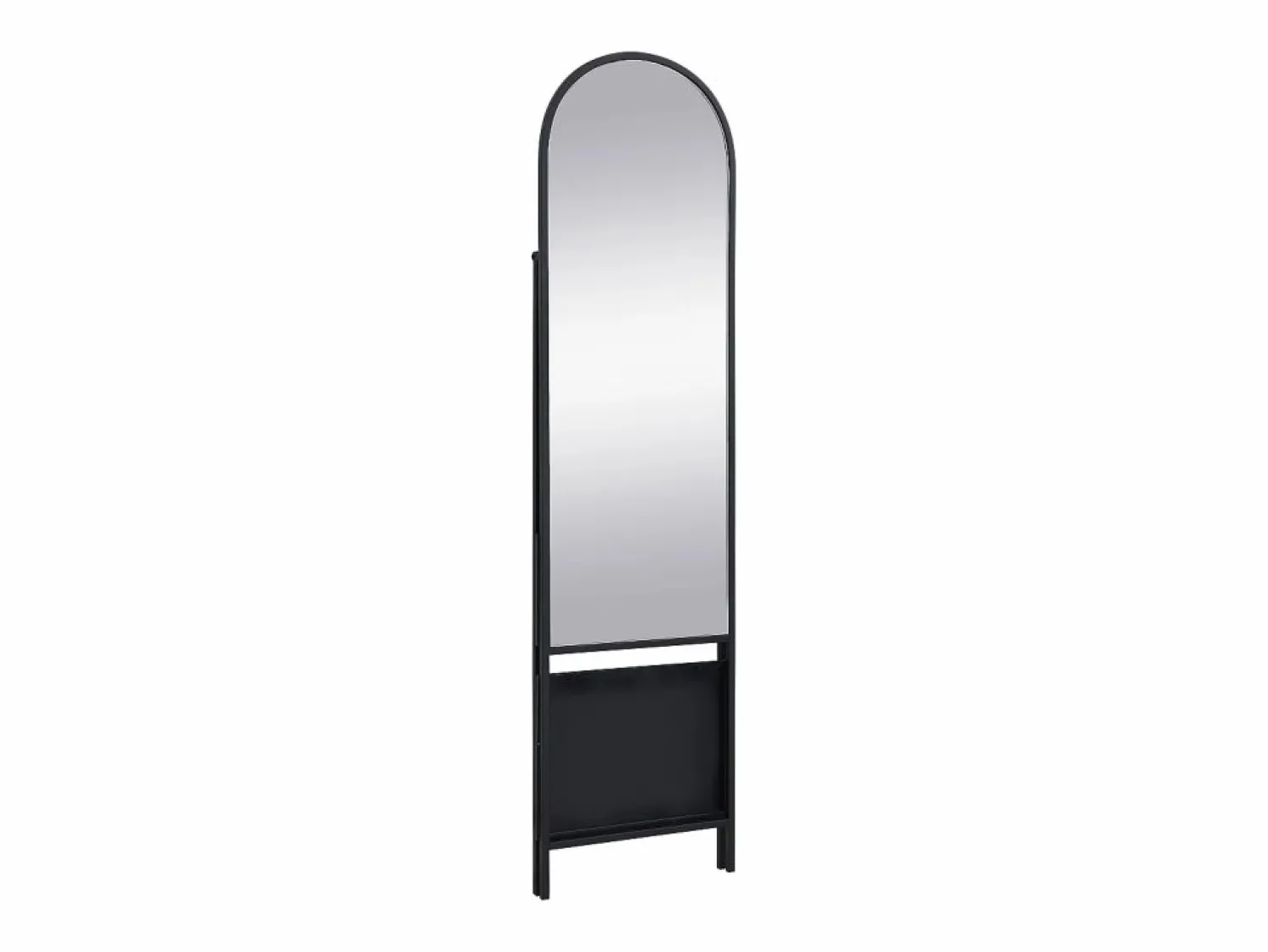 Best Espejo de pie con 2 estantes - Metal - Ancho 46 x Prof. 41 x Alt. 172 cm - - LIVIO Espejo