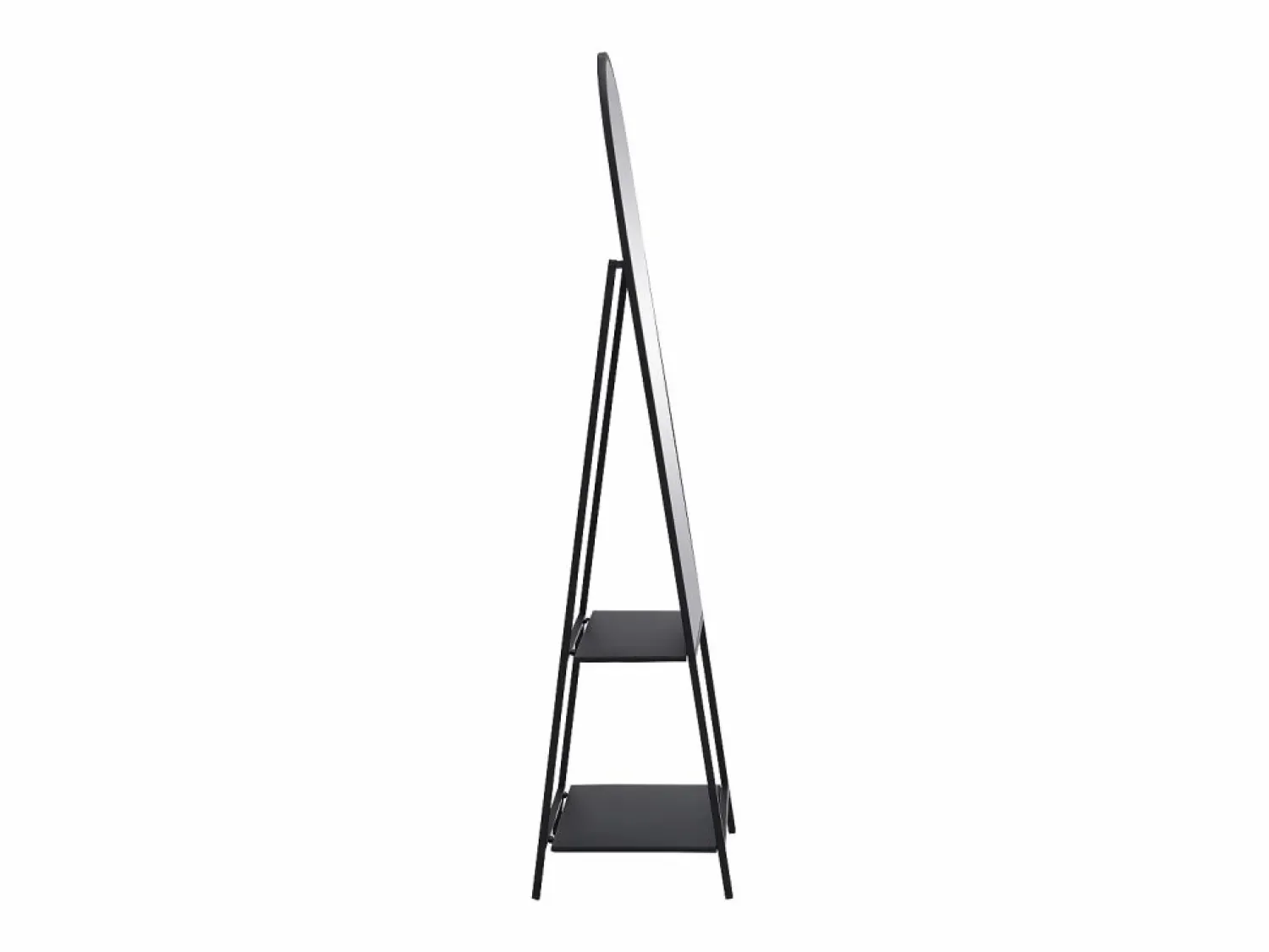 Best Espejo de pie con 2 estantes - Metal - Ancho 46 x Prof. 41 x Alt. 172 cm - - LIVIO Espejo