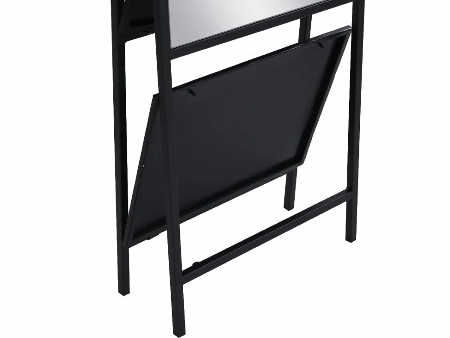 Best Espejo de pie con 2 estantes - Metal - Ancho 46 x Prof. 41 x Alt. 172 cm - - LIVIO Espejo