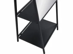 Best Espejo de pie con 2 estantes - Metal - Ancho 46 x Prof. 41 x Alt. 172 cm - - LIVIO Espejo