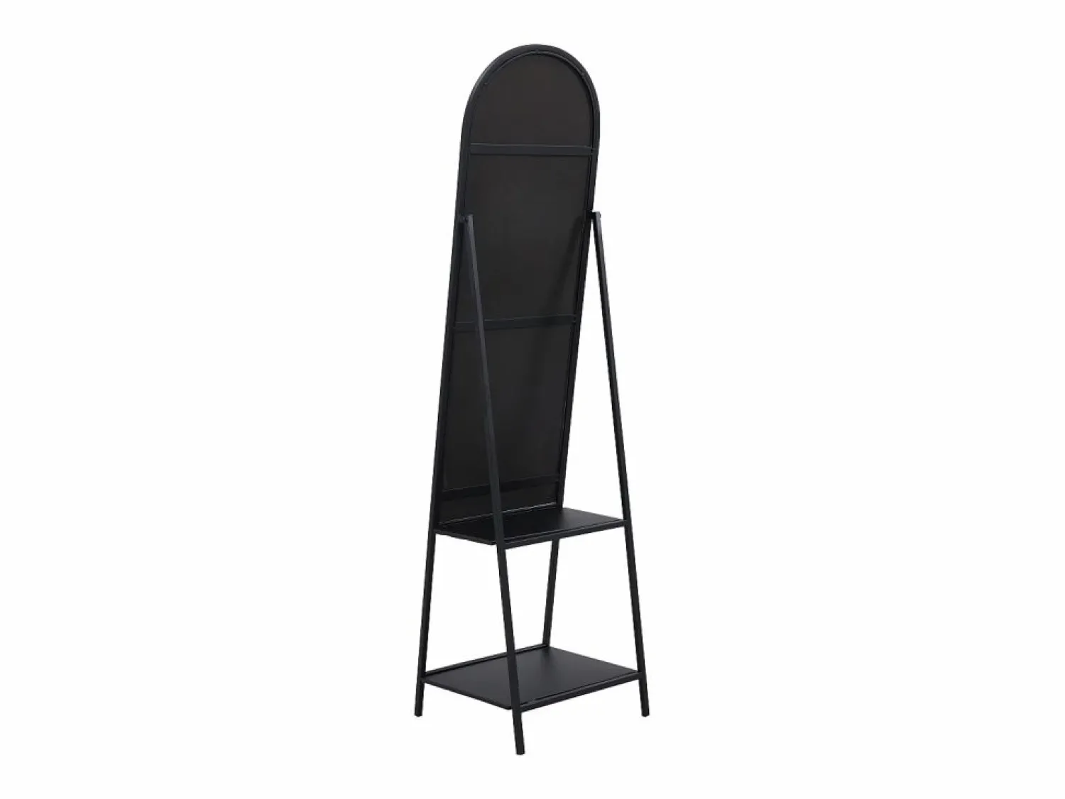 Best Espejo de pie con 2 estantes - Metal - Ancho 46 x Prof. 41 x Alt. 172 cm - - LIVIO Espejo