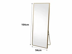 Espejo de pie rectangular 164×54 cm con marco – Diseño minimalista y moderno