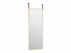 Online Espejo de puerta 30x80 cm Cristal y aluminio Dorado