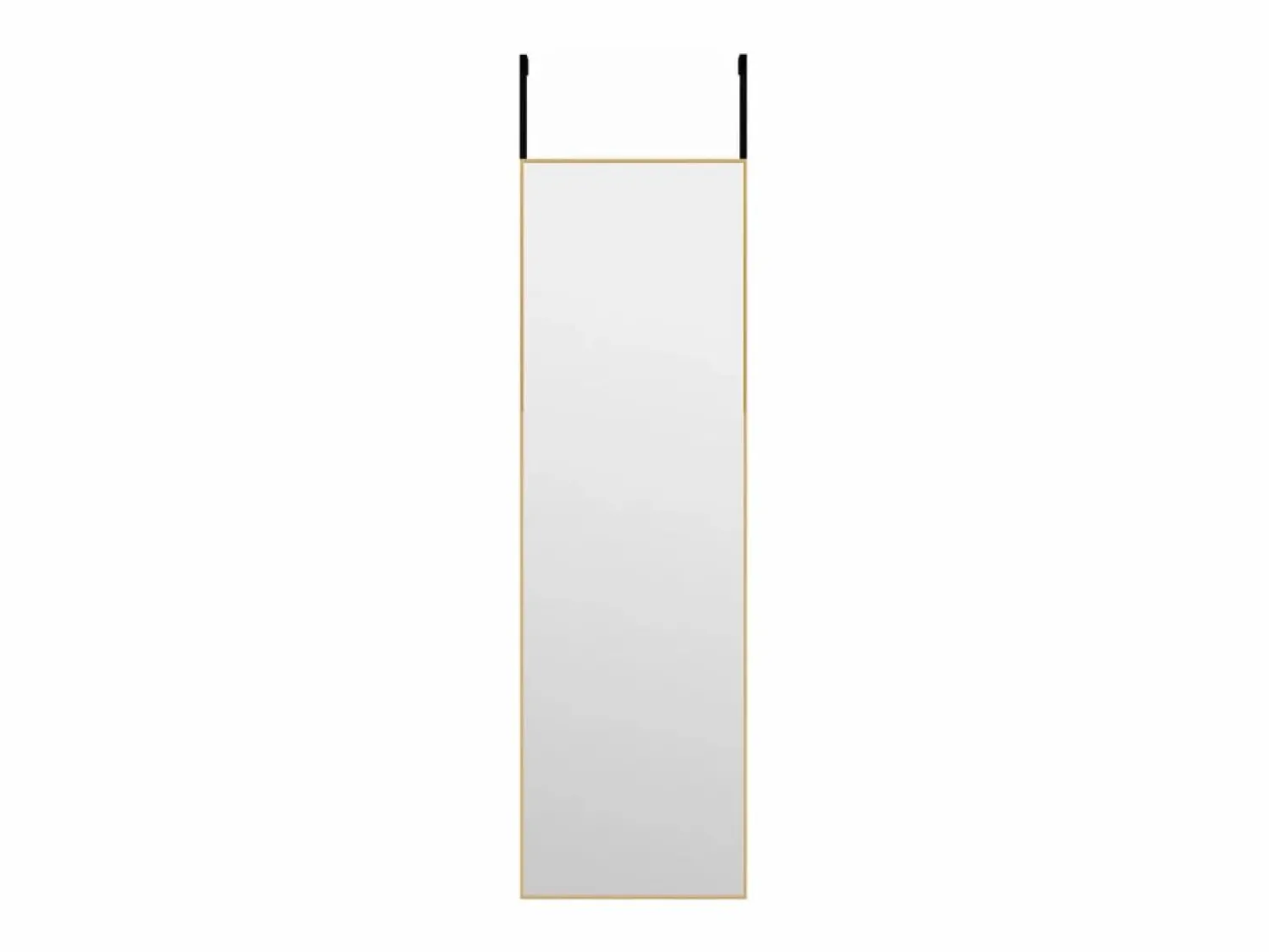 Discount Espejo de puerta 30x100 cm Cristal y aluminio Dorado