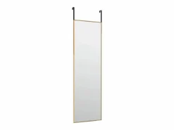 Discount Espejo de puerta 30x100 cm Cristal y aluminio Dorado