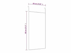 Espejo de puerta 40x80 cm Cristal y aluminio