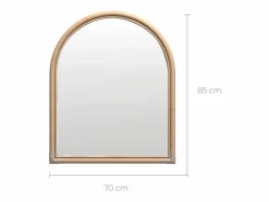 Hot Espejo de ratán natural 70x85 cm - Indra Espejo De Pared|Espejo