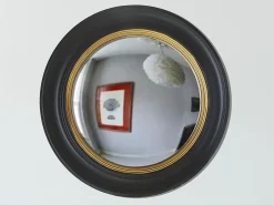 OZAIA Espejo FRANKLIN - madera - D. 66 cm - y latón