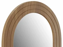 Discount Espejo grande arqueado de madera de hevea - L. 70 x A. 150 cm - Natural - ANSHUN Espejo De Pared|Espejo
