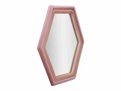 Discount Espejo hexagonal de pared moderno con marco de terciopelo Tony Espejo De Pared|Espejo