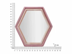 Discount Espejo hexagonal de pared moderno con marco de terciopelo Tony Espejo De Pared|Espejo