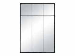 Clearance INSIDEART Espejo industrial de hierro - Ancho 105 x Alt. 150 cm - - BELLAGIO Negro