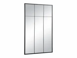 Clearance INSIDEART Espejo industrial de hierro - Ancho 105 x Alt. 150 cm - - BELLAGIO Negro