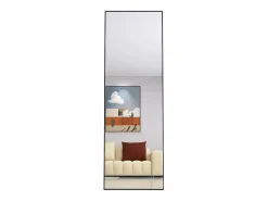 Online Espejo irrompible de cuerpo entero, 165x60cm, espejo de pie para colgar o apoyar en la pared, espejo de suelo con soporte, color Espejo