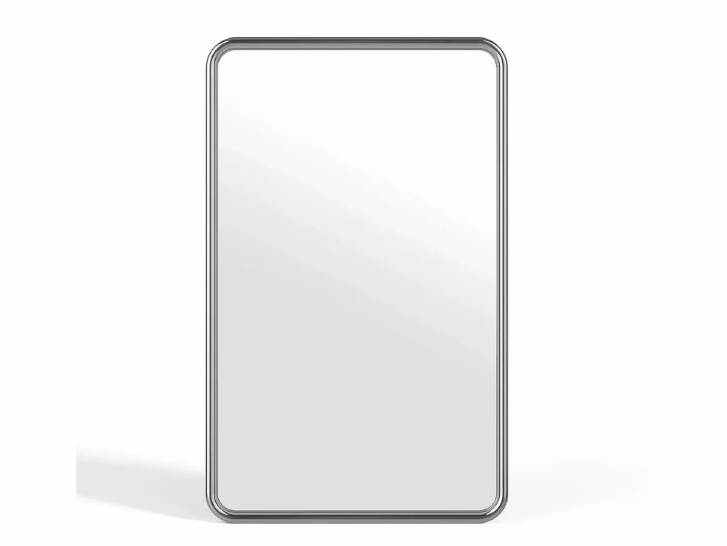 Online Espejo mural rectangular metálico, An. 50 x Alt. 80 cm, Cromado, REFLEYA Espejo De Pared
