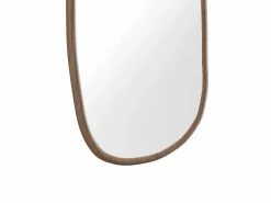 Sale OZAIA Espejo orgánico de hevea, An. 49 x Alt. 100 cm, MEIXI Color natural oscuro