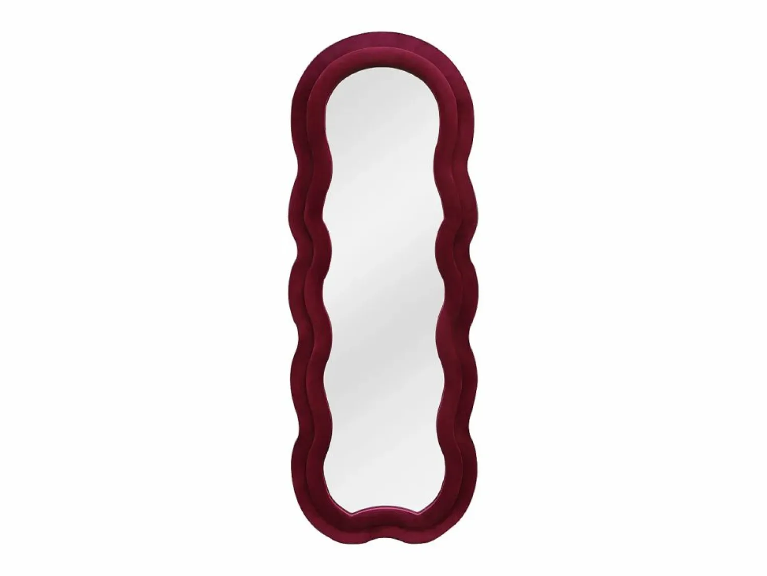 Discount Espejo orgánico de terciopelo, L. 60 x H. 160 cm, Burdeos, LINOA Colección Rouge Passion|Espejo De Pared
