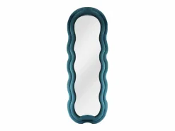 Sale OZAIA Espejo orgánico de terciopelo, An. 60 x Al. 160 cm, , LINOA Azul