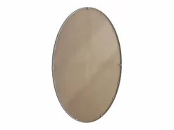 Sale Espejo ovalado con marco de hierro, estilo retro antiguo, para colgar en la pared, de cristal y MDF, (65 x 3 x 100 cm) Espejo De Pared