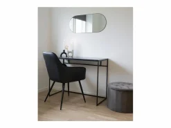 Outlet Espejo ovalado de acero JERSEY – L 50 x H 80 cm-Color Oro Espejo De Pared|Espejo