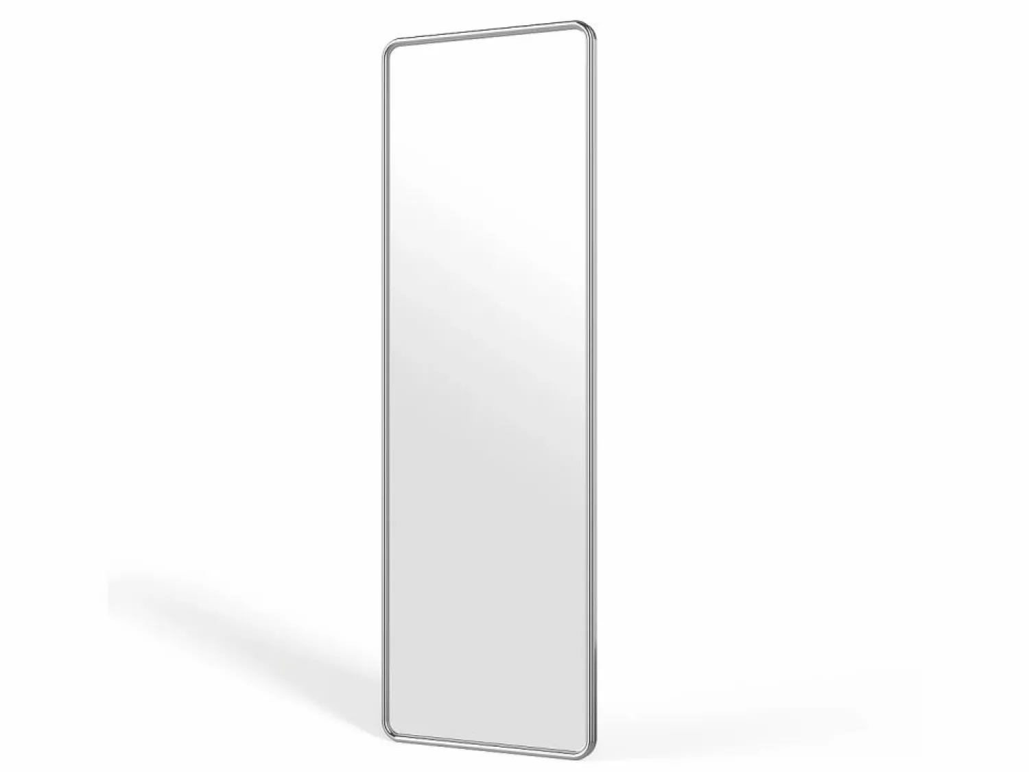 New OZAIA Espejo rectangular metálico, An. 55x Alt. 170 cm, Cromado, REFLEYA Plateado