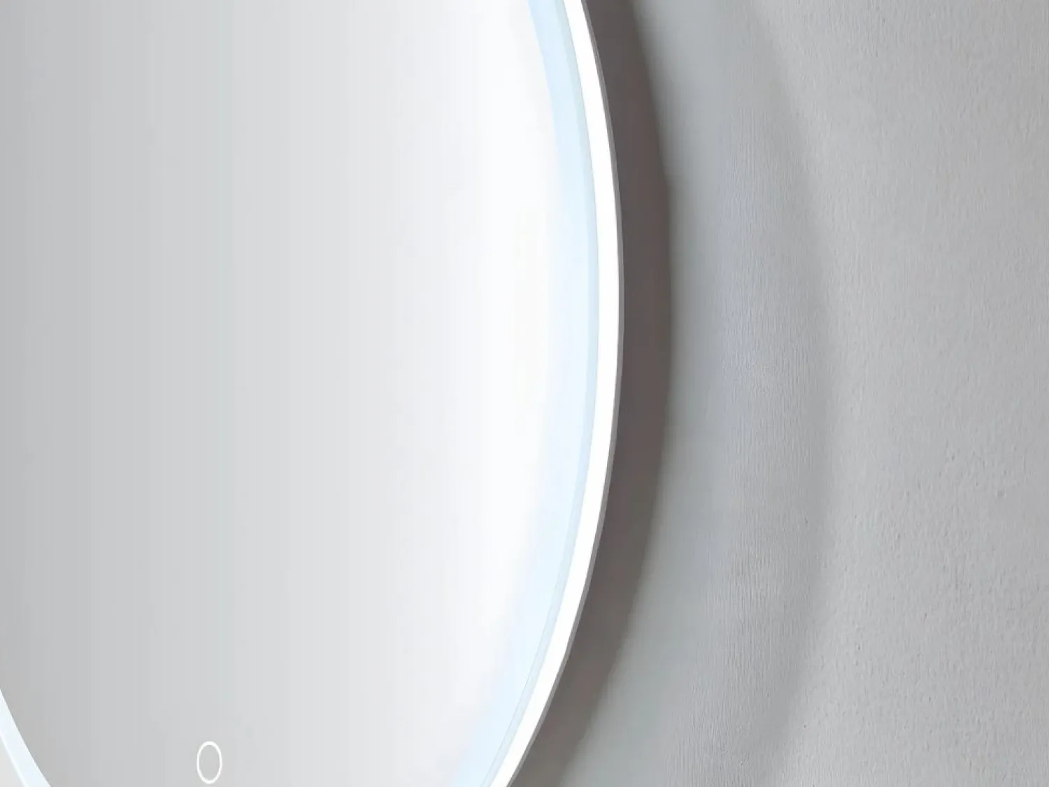 OZAIA Espejo redondo de baño con leds luminosos DANIELA - L80 x A80 cm