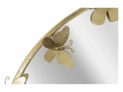 Espejo redondo de pared con mariposas decorativas 74cm Butterfly S