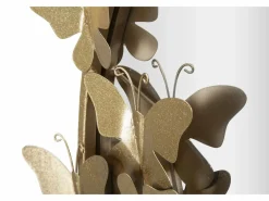 Espejo redondo de pared con mariposas decorativas 74cm Butterfly S