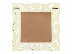 Espejo tallado a mano 50x50 cm Madera maciza de mango