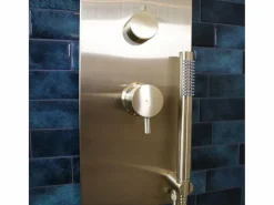 Outlet Essebagno Essekadra panel de ducha mecánico oro cepillado Dorado
