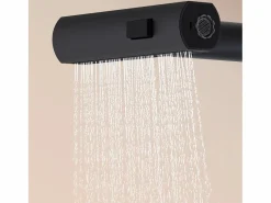Online Essebagno Esserain Mezclador de fregadero con teleducha extraíble en mate Negro