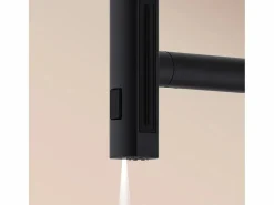 Online Essebagno Esserain Mezclador de fregadero con teleducha extraíble en mate Negro