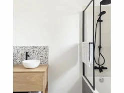 Discount Essesmart columna de ducha sin mezclador negra Columna De Ducha